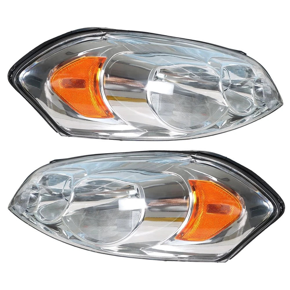 Halogen Headlights for Chevrolet Impala (2006–2013) Driver+Passenger Side