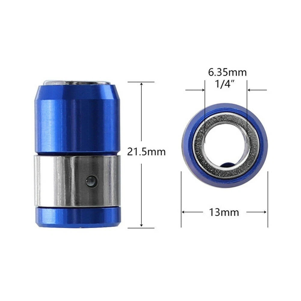 2X Bit Holder Magnetizer Ring Screwdriver All Metal