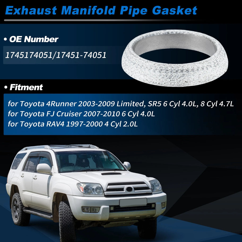 Exhaust Pipe Donut Gasket Replacement for Toyota 4Runner (2003–2009)