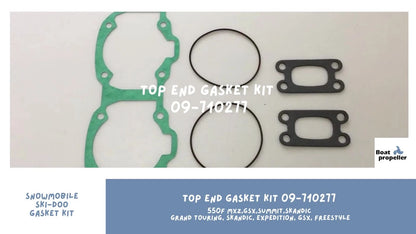 Top End Gasket Kit 09-710277 for Ski-Doo MXZ, GSX, Summit, Skandic (2000–2023)