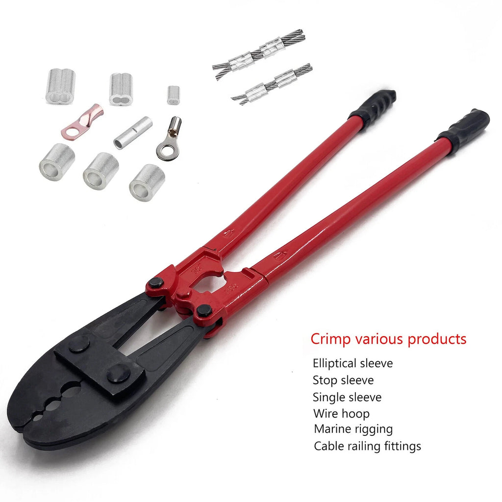 Swaging Tool for Wire Rope and Cable (31.6", 5/32", 1/4", 5/16")