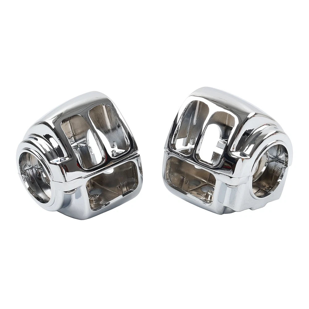Chrome Hand Control Switch Housing Cover for Harley Road King FLHR (1996–2013)
