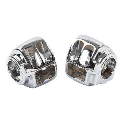 Chrome Hand Control Switch Housing Cover for Harley Road King FLHR (1996–2013)