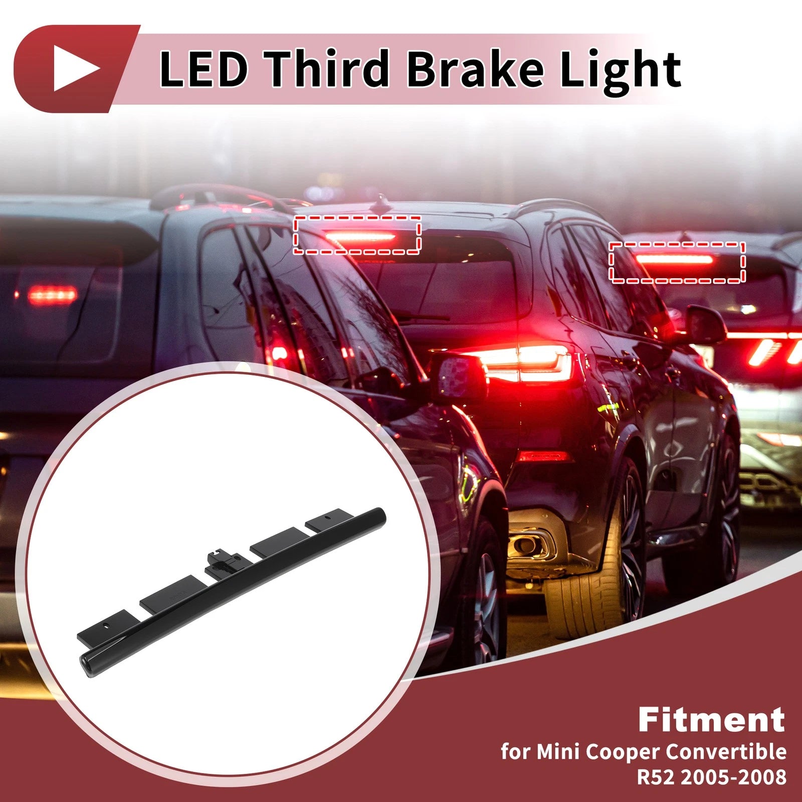 LED Third Brake Light for Mini Cooper Convertible R52 (2005–2008) 63256961016