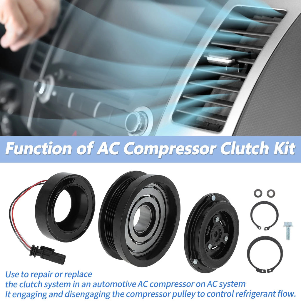 AC Compressor Clutch Kit Replacement for Chevrolet Equinox GMC Terrain (2010–2019)
