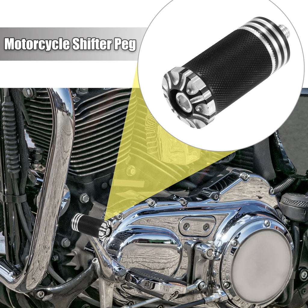 2X Shift Pegs for Harley Davidson Black