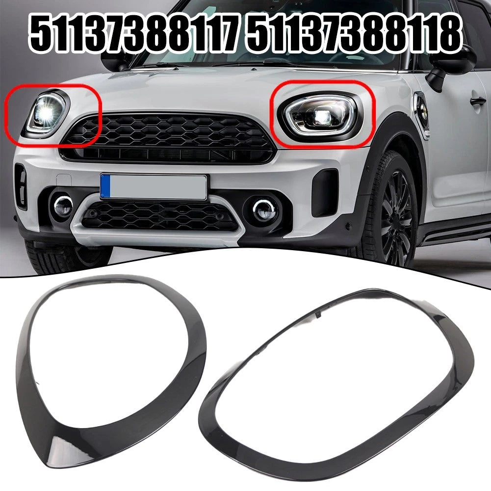 Black Headlight Frame for Mini F60 F61 (2017–2023)