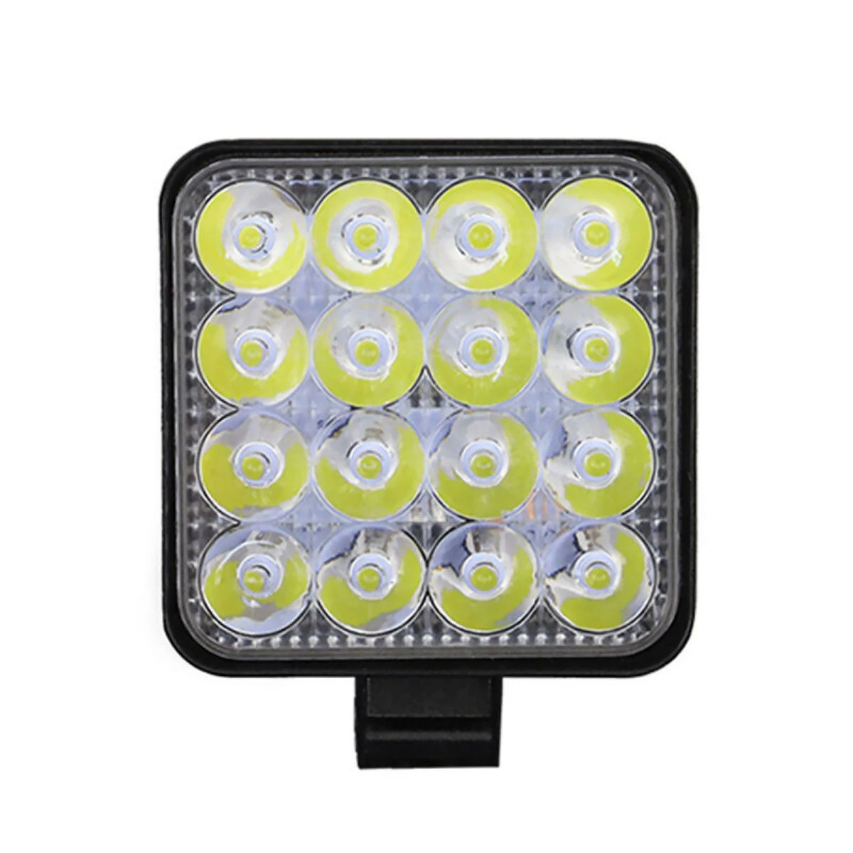 48W 16LED Waterproof Square Flood Beam Work Light for Universal Vehicles