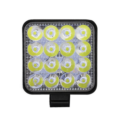 48W 16LED Waterproof Square Flood Beam Work Light for Universal Vehicles