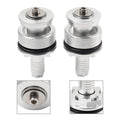41mm Fork Cap Bolts for Yamaha R3 (2015–2016) - Silver Preload Adjusters