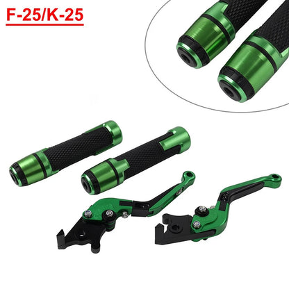 Extendable Brake Clutch Lever Grip Set for Kawasaki Ninja 125 (2019–2023)