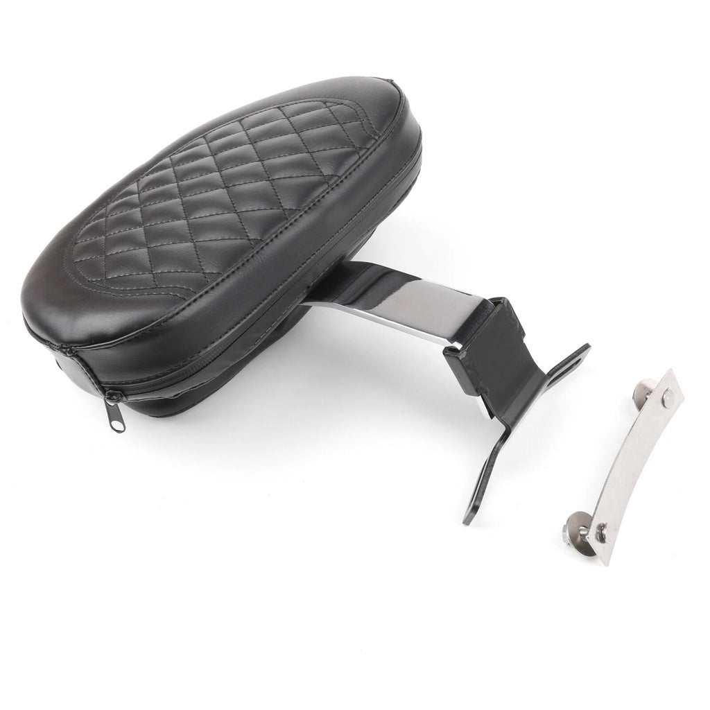 Driver Backrest Pad for Harley Fatboy FLSTF Heritage Softail (2007–2017) Chrome