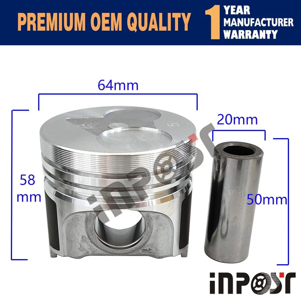 Piston & Piston Ring STD 15821-21110 for Kubota Z402 (1960–2023)