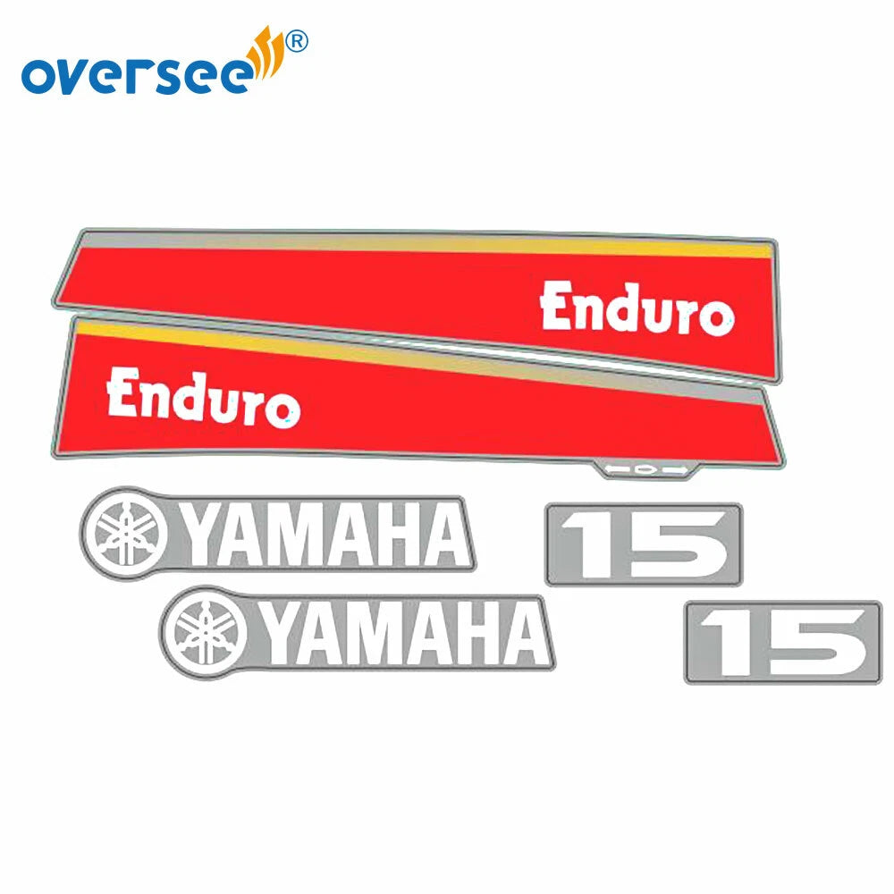 Sticker Kit for Yamaha 15HP 2T Outboard (Anti-UV, Not Fade)