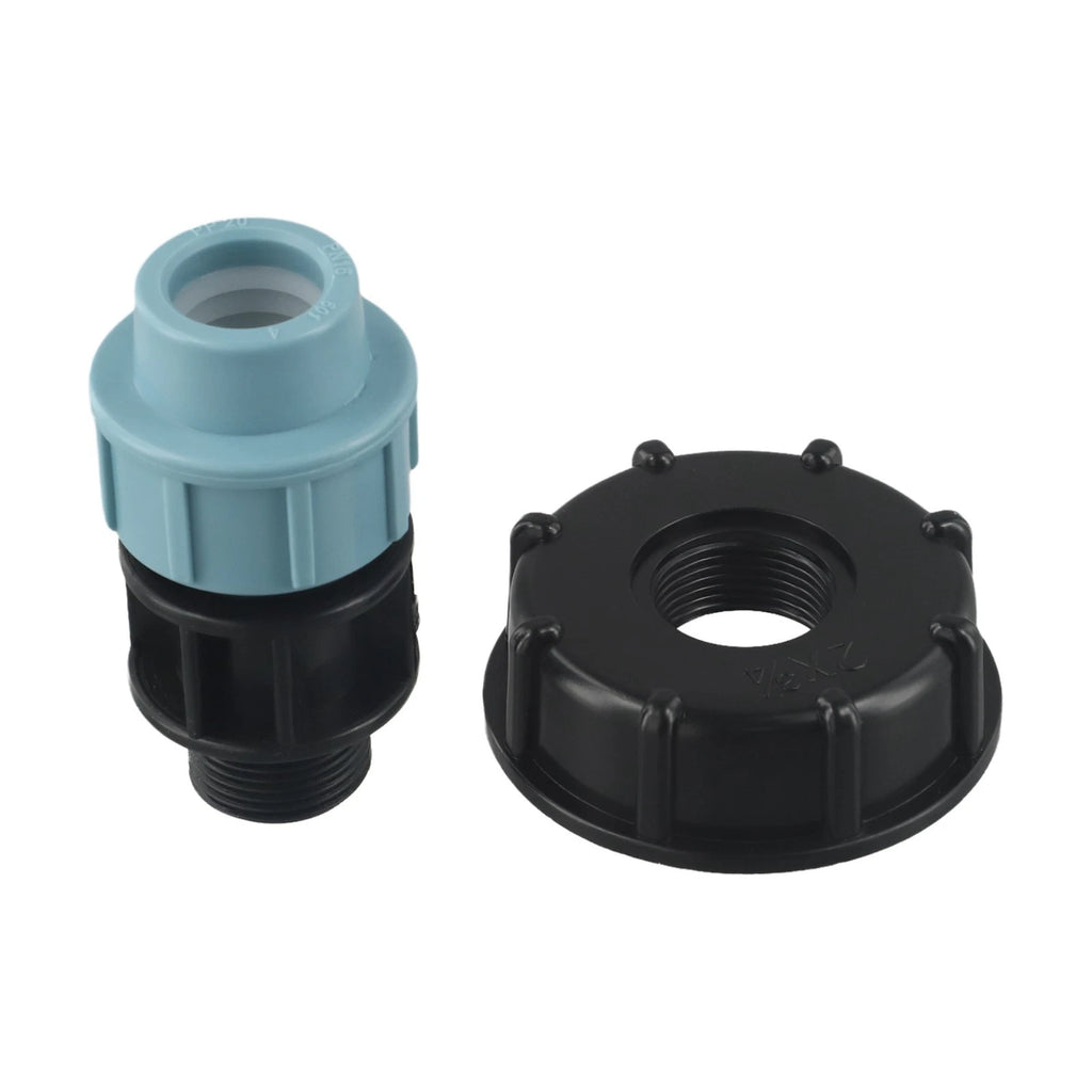 IBC Tank Connector Straight Outlet 25mm for Waterflow Redirection