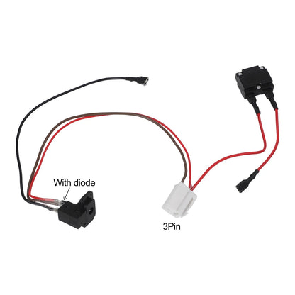Charger Socket for Children's Electric Vehicle (6V, 12V, 24V) - 3pin Design