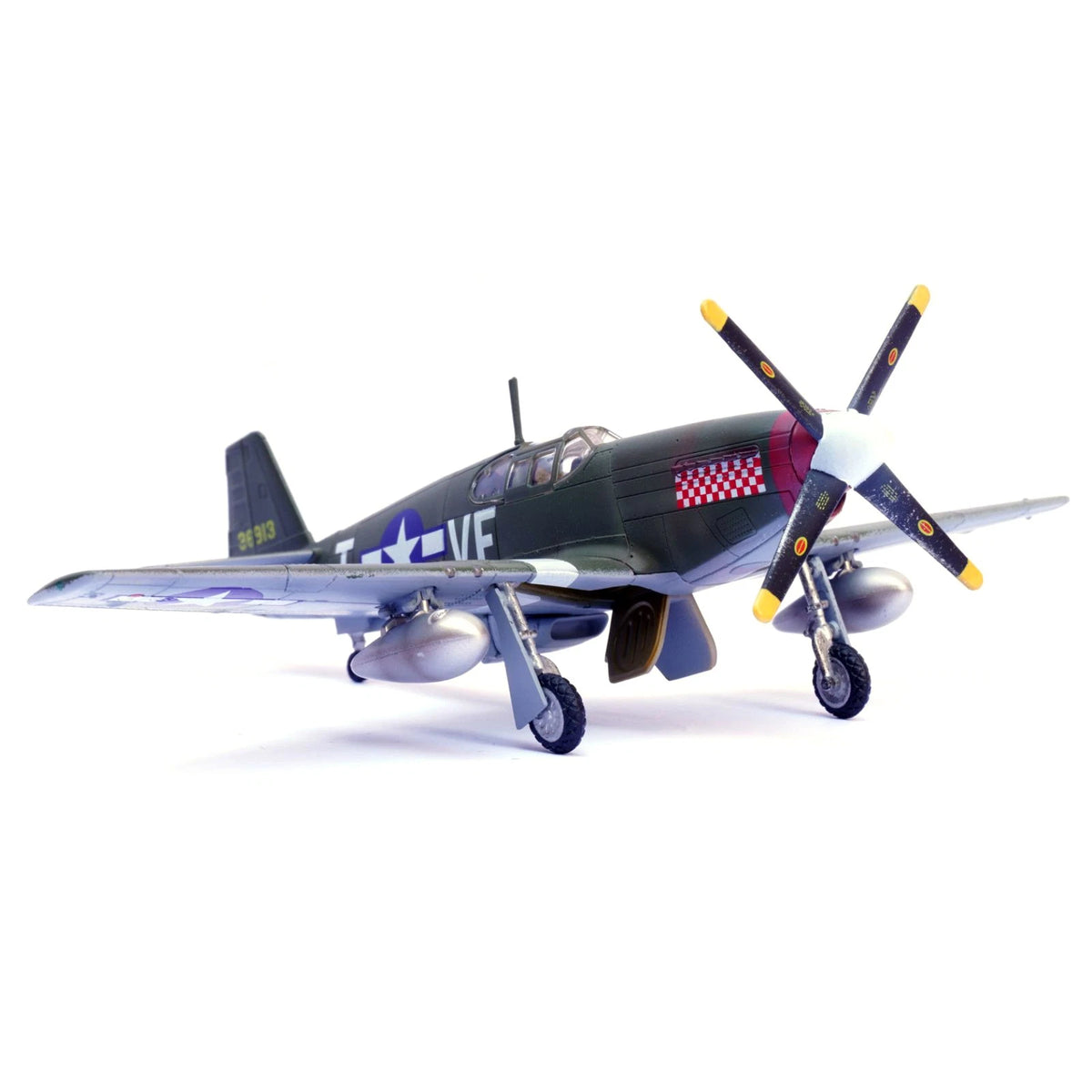 1/72 P-51B Mustang Fighter Model Airplane Toy (WWII)