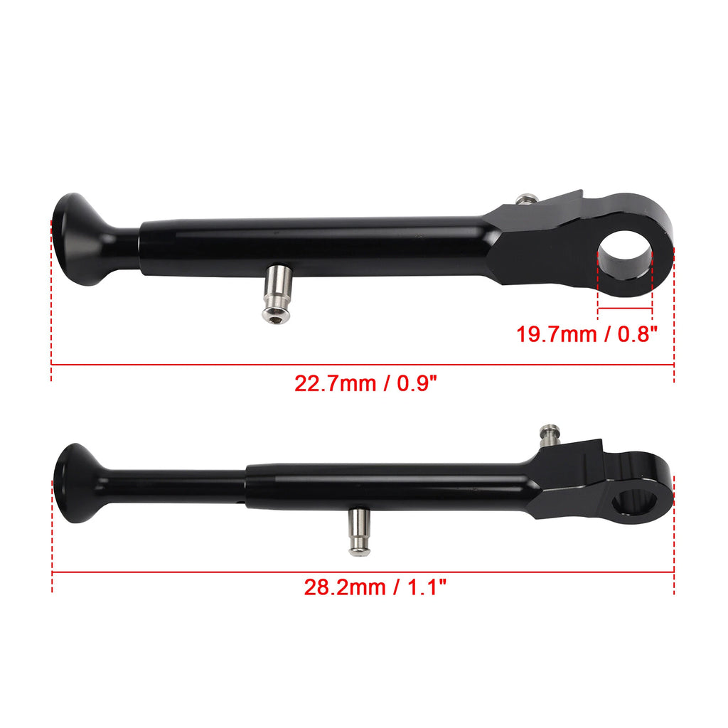 Adjustable CNC Aluminum Kickstand for Yamaha R1 R6S (1998–2010) Black