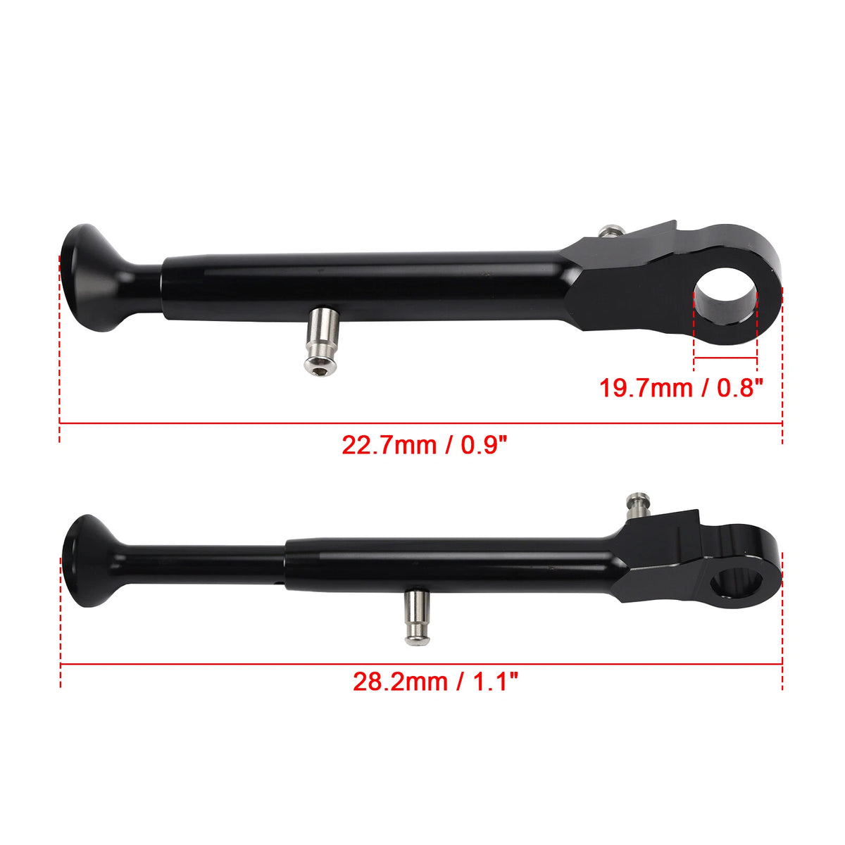Adjustable CNC Aluminum Kickstand for Yamaha R1 R6S (1998–2010) Black