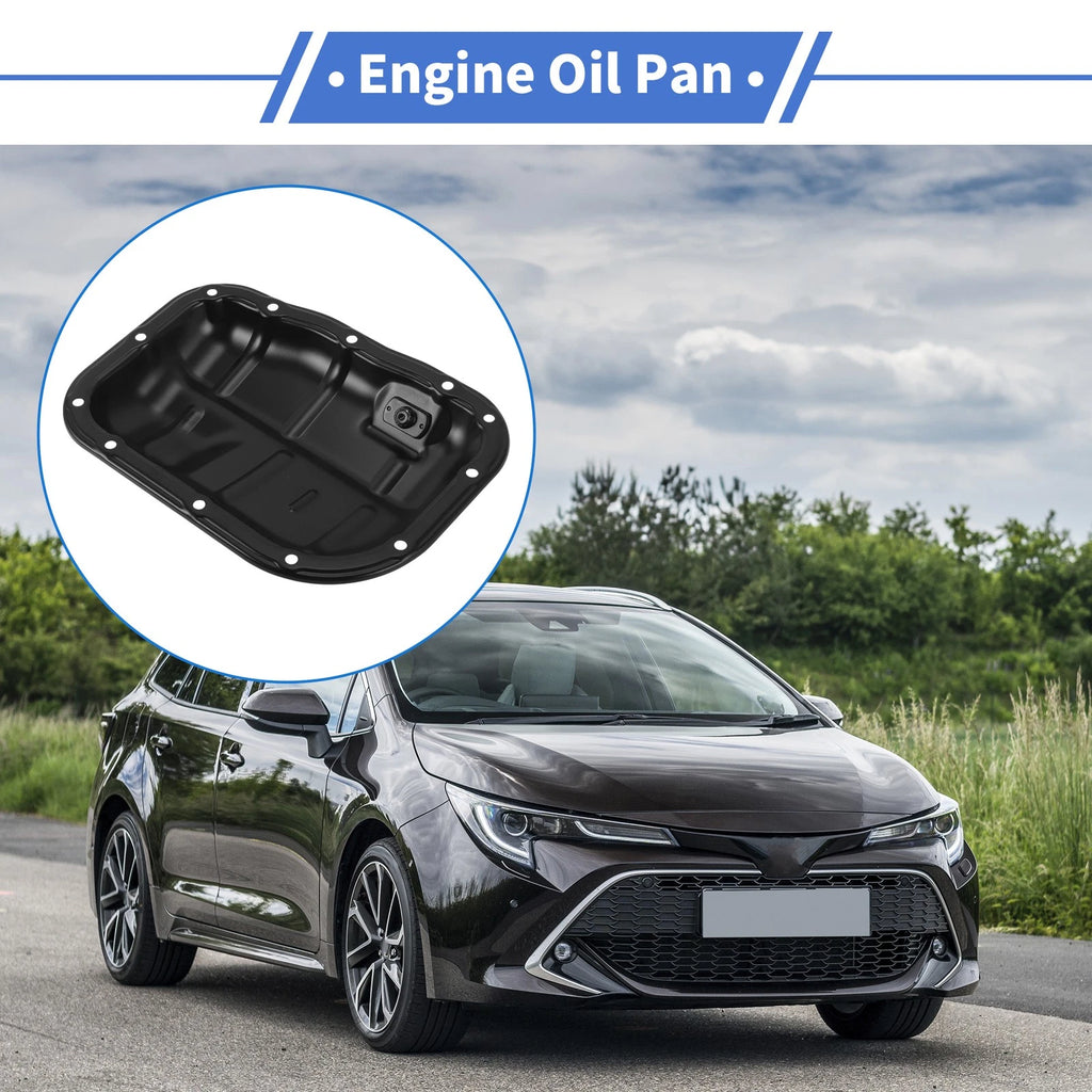 Engine Oil Pan Replacement for Toyota Corolla (2017–2023) Steel Black