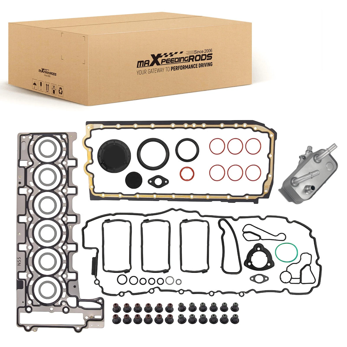 Oil Cooler Assembly with Seals for BMW 335i E90 (2010–2011) 11137600482