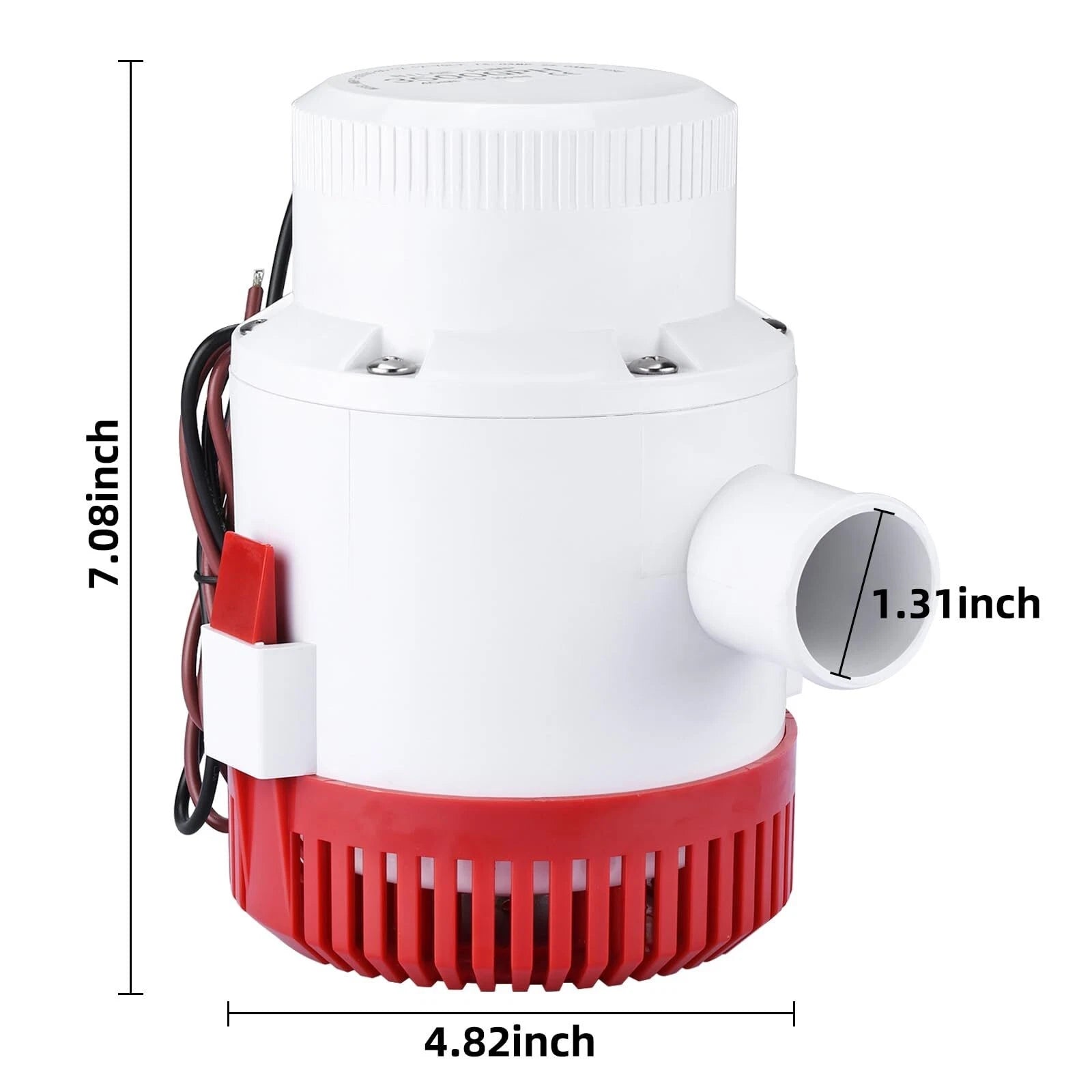 3500GPH Submersible Bilge Pump for Boat Yacht (12V)