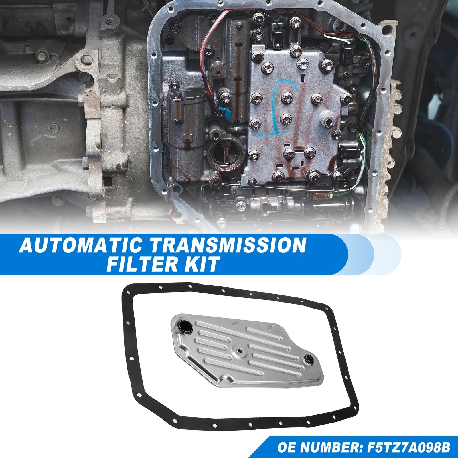 Transmission Filter Oil Pan Gasket Kit for Ford A4LD-E (1980–1994)