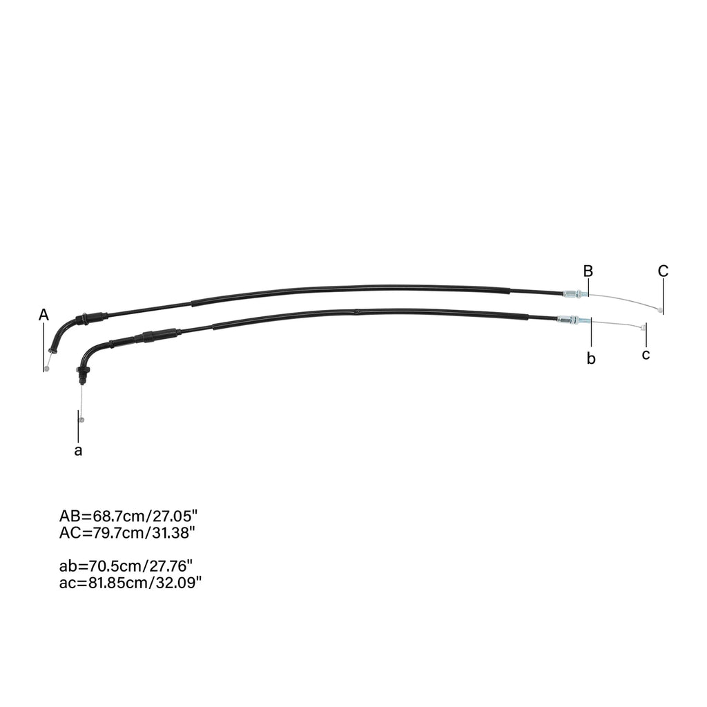 Throttle Cable Set for Honda CBR600RR (2007–2023)