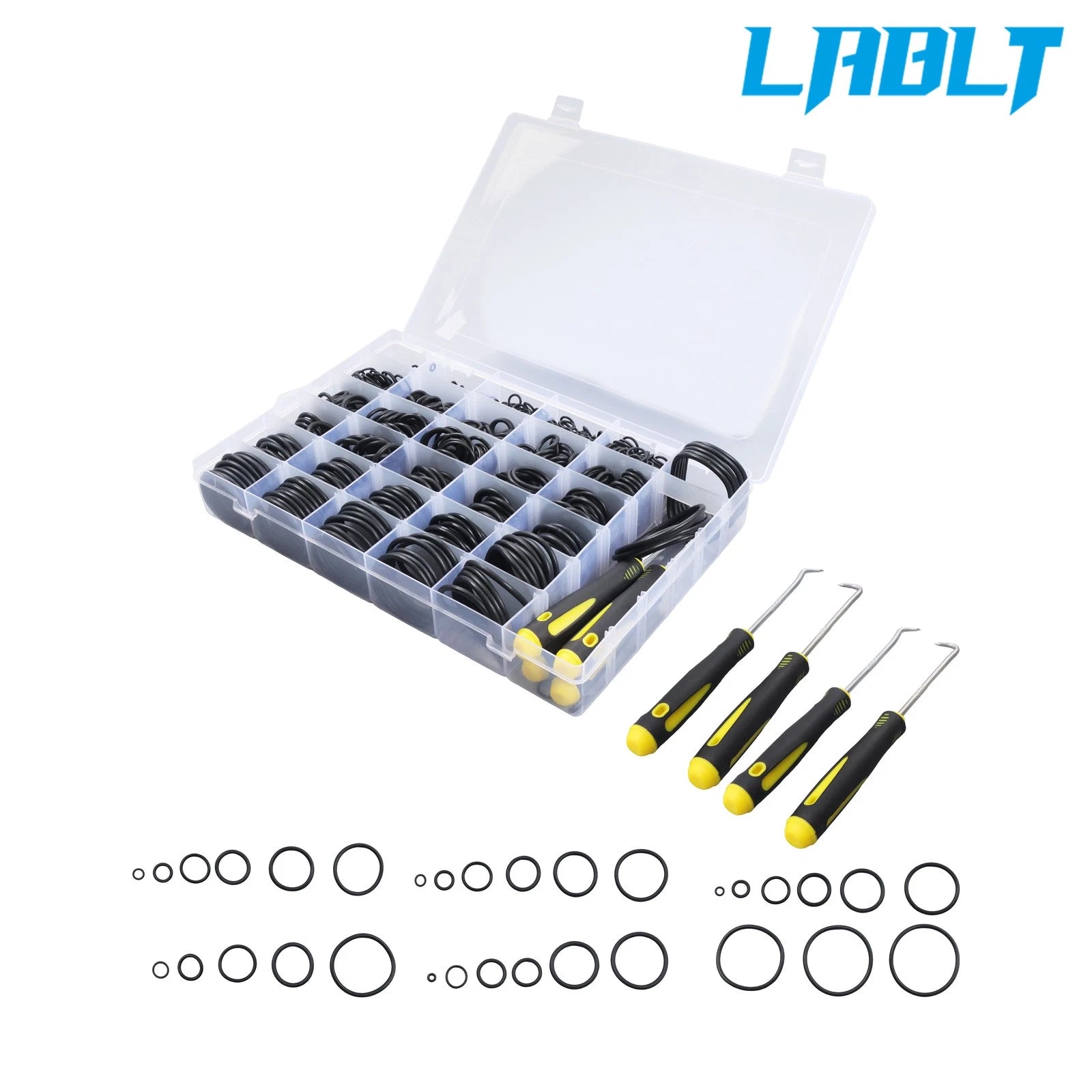 1086 Pcs Nitrile Rubber O-Rings Assortment for Universal Use (32 Sizes)