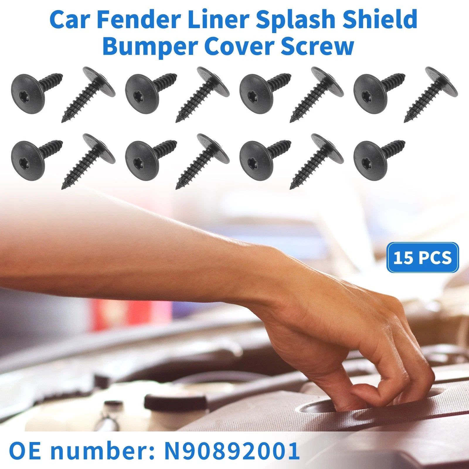 Car Fender Liner Splash Shield Screw Kit for Audi A4 (1996–2016)