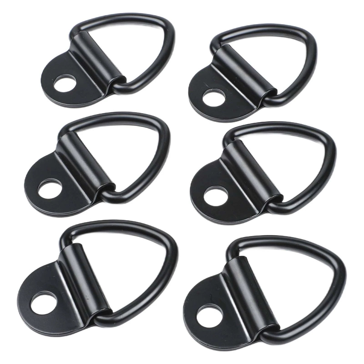 Set of 6 D Type Ring Anchors with V Type Ring for Trailer Cargo Fastening