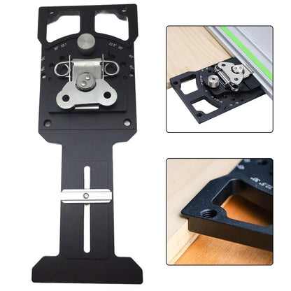 Track Saw Mitre Gauge Rail Stop with 60 Degree Adjustable Angle