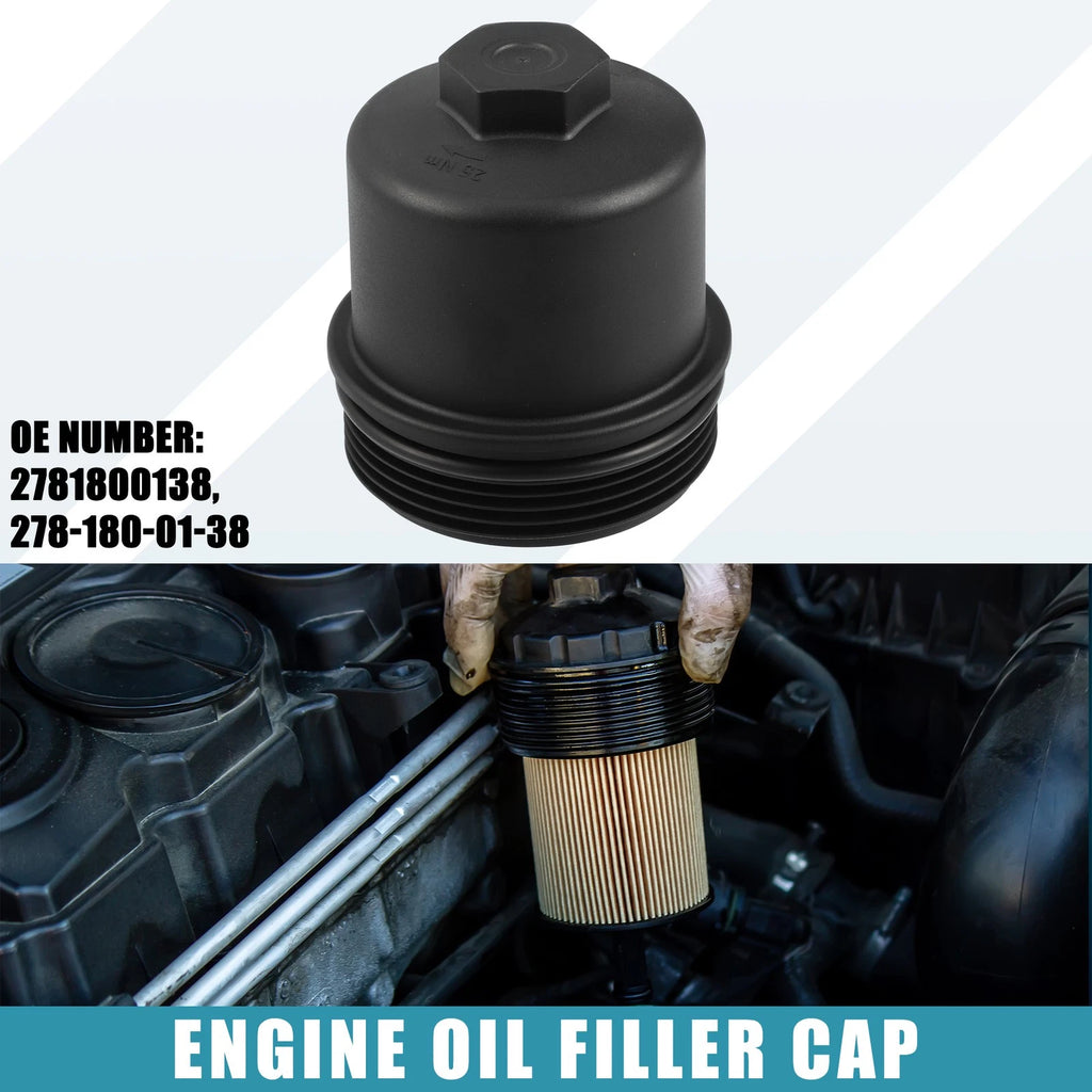 Engine Oil Filter Housing Cap Replacement for Mercedes-Benz CL550 E550 CLS550 (2011–2017)