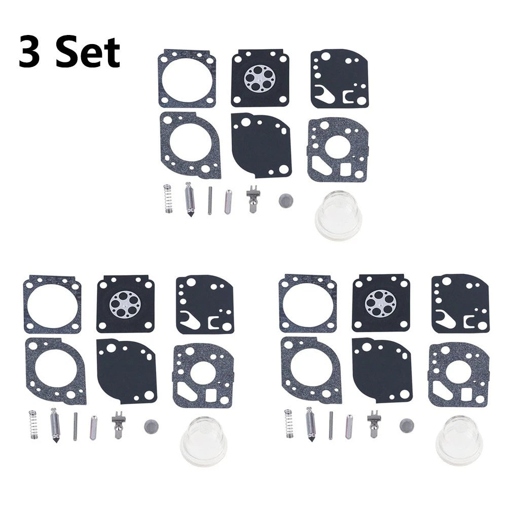 3X Carburetor Gasket Repair Kit for Poulan Ryobi Homelite Zama C1U-W19 RB-117