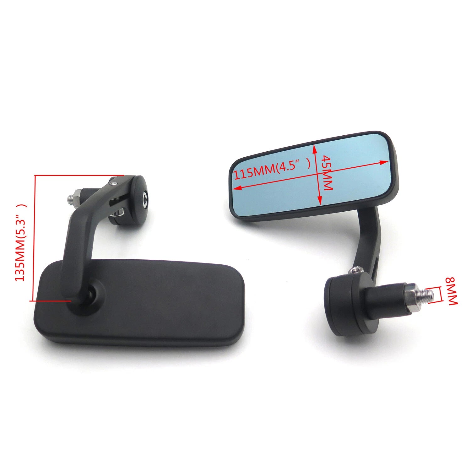 7/8" Handlebar End Mirrors for Ducati Monster (696–1200)
