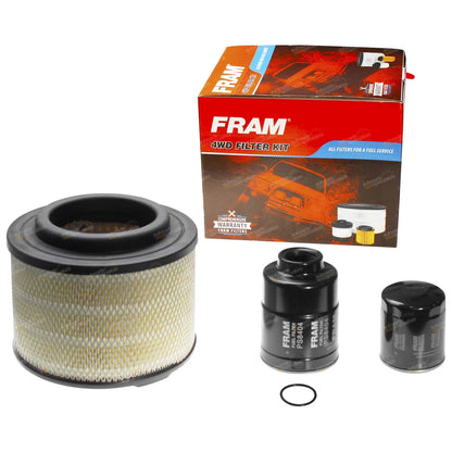 FRAM Air Oil Fuel Filter Service Kit for Ford Ranger PJ PK (2006–2011)