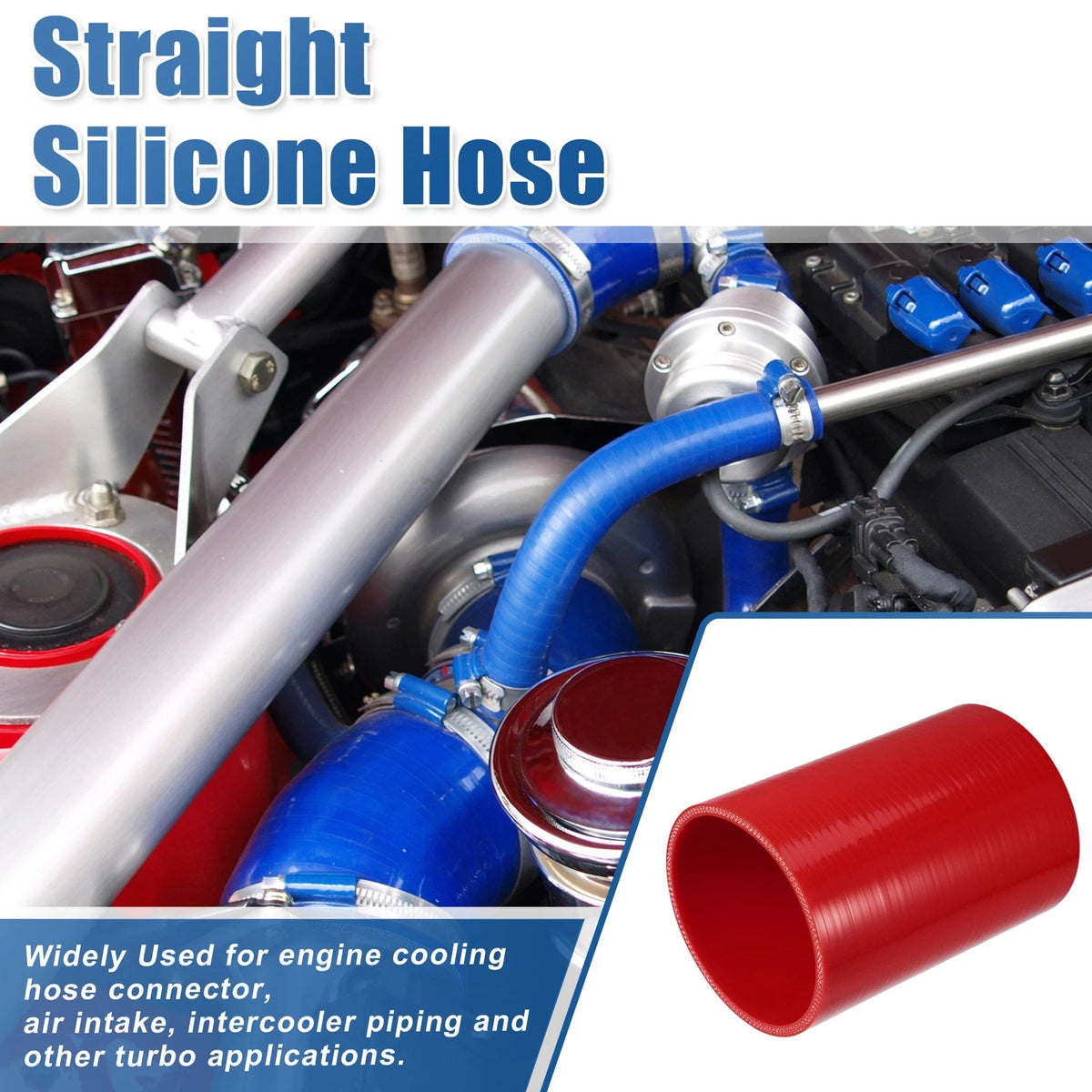 3.75" ID 6" Length Silicone Reducer Hose for Intercooler (Universal)