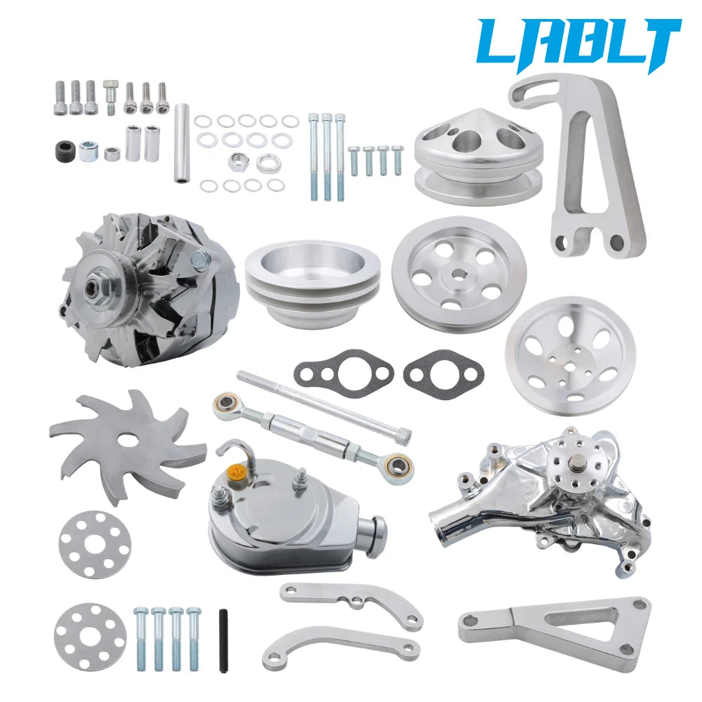 Alum Pulley Bracket Kit for Chevy SBC (1969–1995)