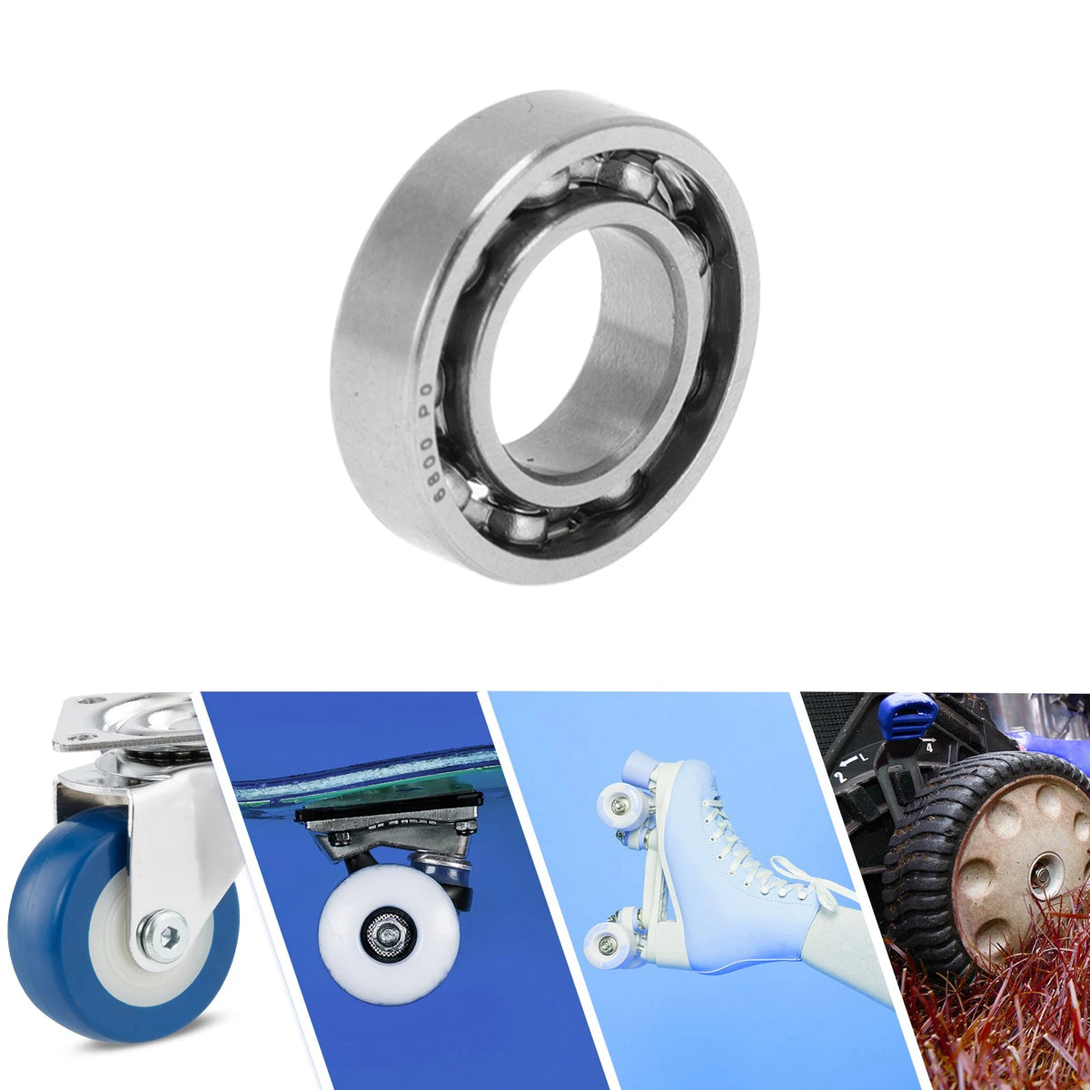 Deep Groove Ball Bearing 10x19x5mm for Scooter Skateboard (P0)
