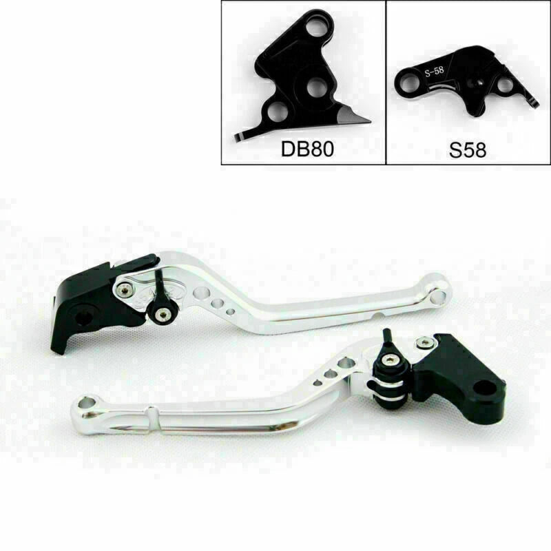 Long Brake Clutch Levers for Aprilia Tuono V4R (2011–2014) T9 Silver