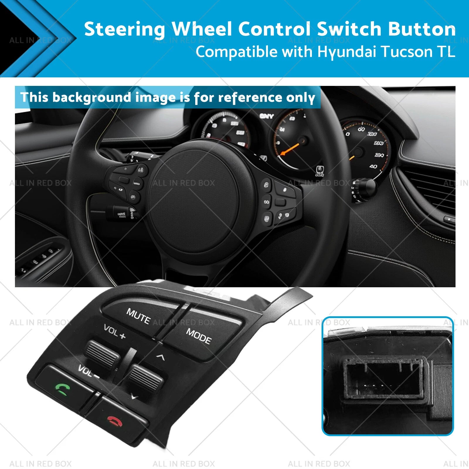 Left Steering Wheel Control Switch for Hyundai Tucson (2015–2019)