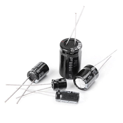 Electrolytic Radial Capacitors Assortment Kit for (1uF-2200uF)
