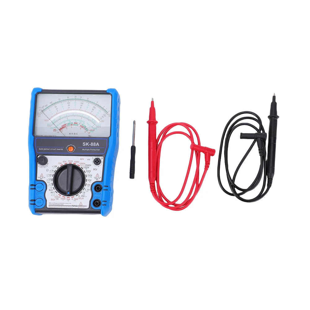 SK-88A Analog Multimeter with Low Voltage Detection and Diode Backlighting