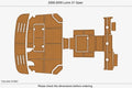 EVA Pads for Luhrs 31 Open (2008) - Foam Teak Deck Flooring
