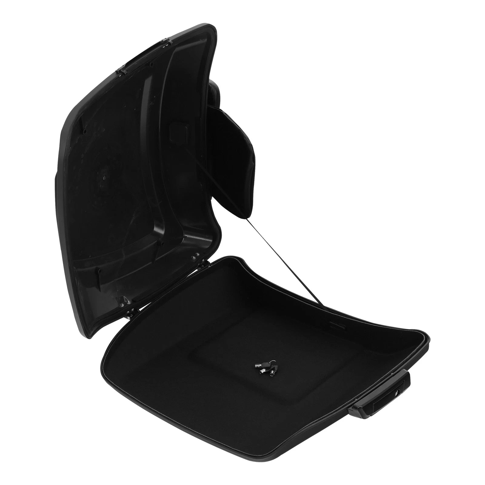 Matte Black Razor Trunk Backrest Pad for Harley Touring (2014–2023)