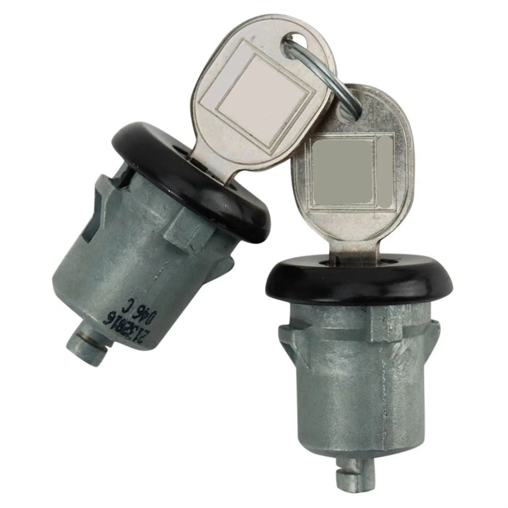 Set of 2 Front Door Lock Cylinders for Buick Cadillac Chevy GMC (89056783, D571A)
