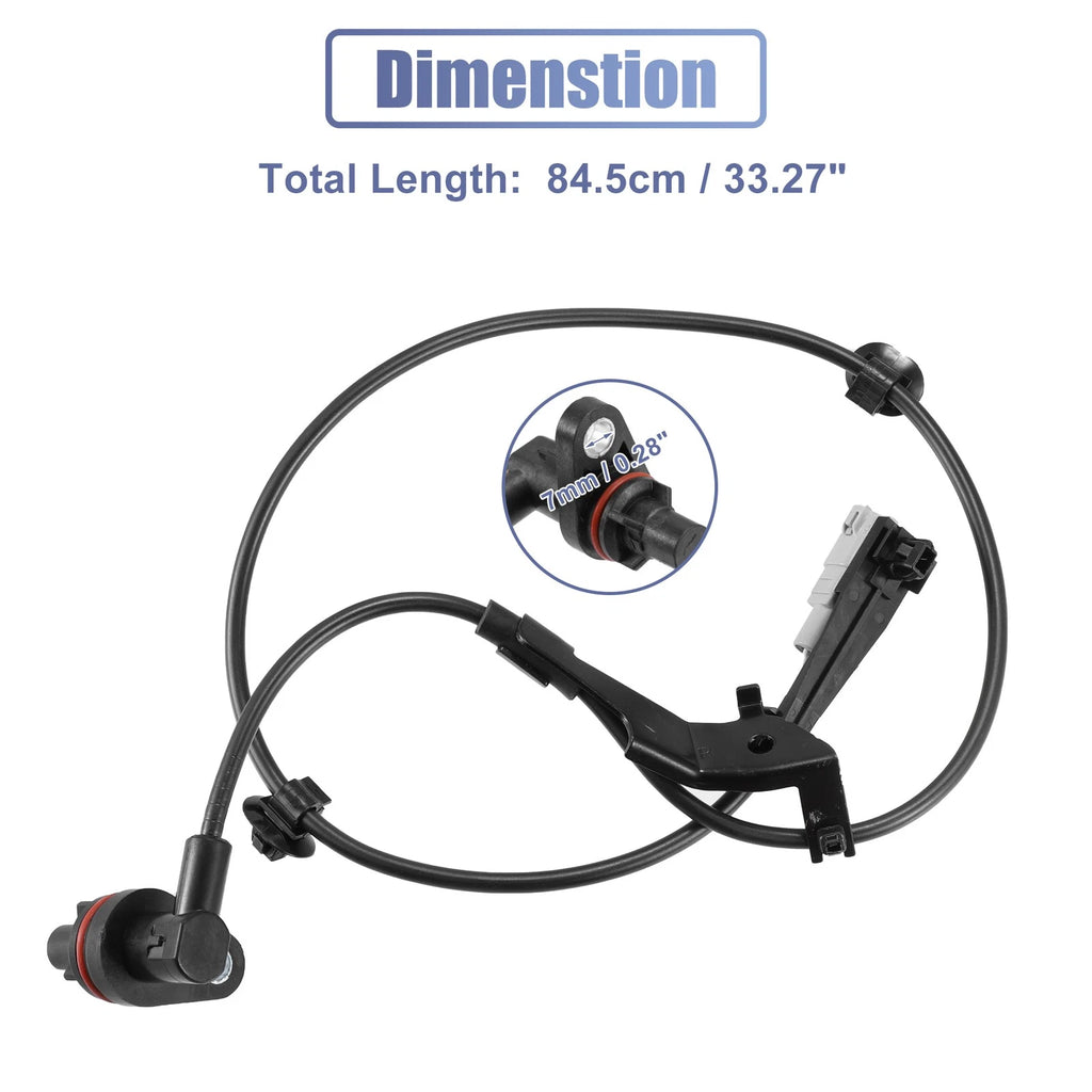 ABS Wheel Speed Sensor Rear Right Replacement for Toyota Hilux VSC (2004–2014)