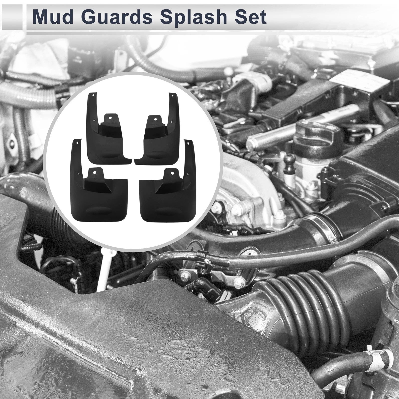 Set of 2 Mud Flaps Splash Guards for Isuzu D-MAX (2010–2020)