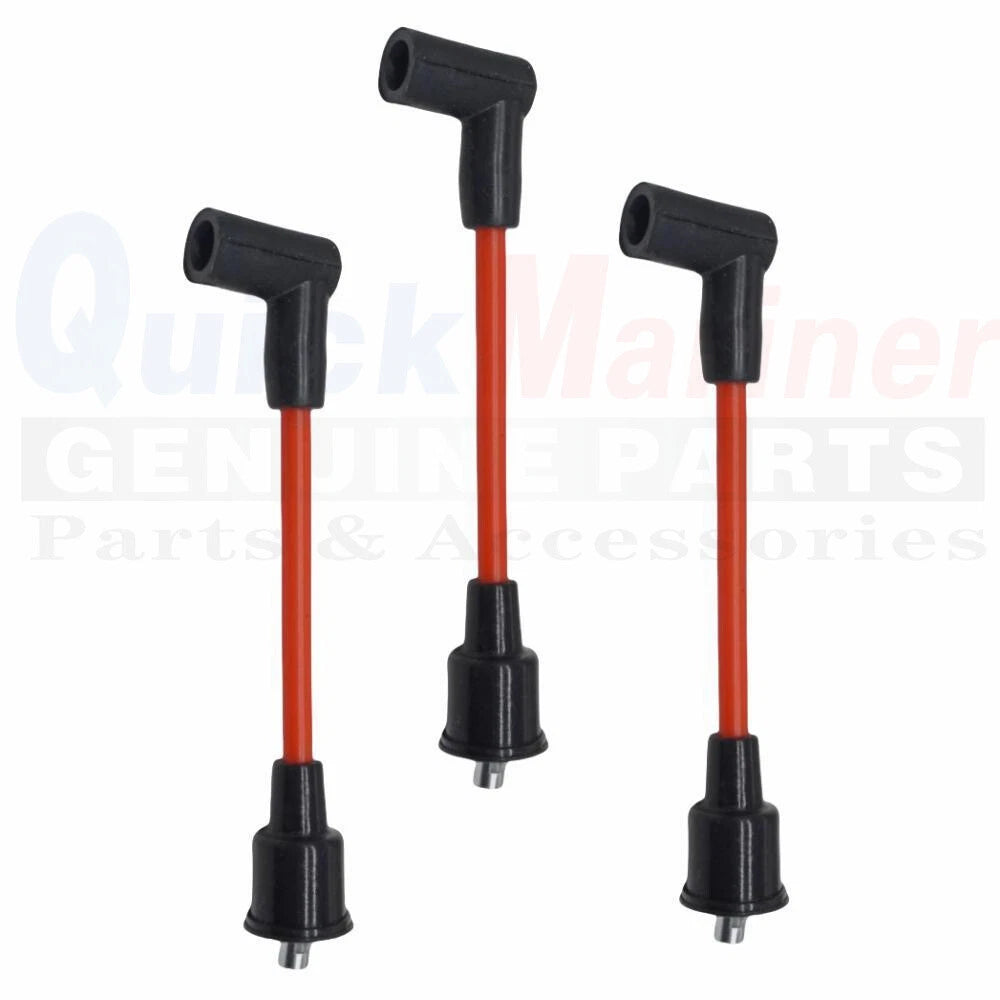 Set of 3 Spark Plug Wires for Mercury 150 175 200 HP (7") 813715A1 90816A25 93475A25