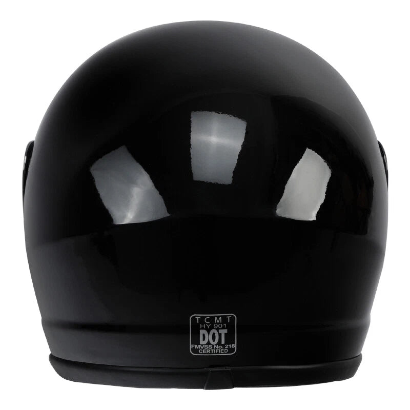 Full Face Helmet for Motorcycle (DOT Approved) - Silver Mirror Visor